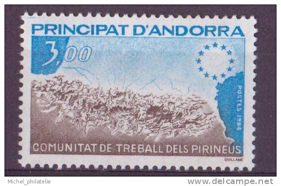 ANDORRE N° 328** NEUF SANS CHARNIERE   CHAINE DES PYRENNEES ET SYMBOLE - Ungebraucht