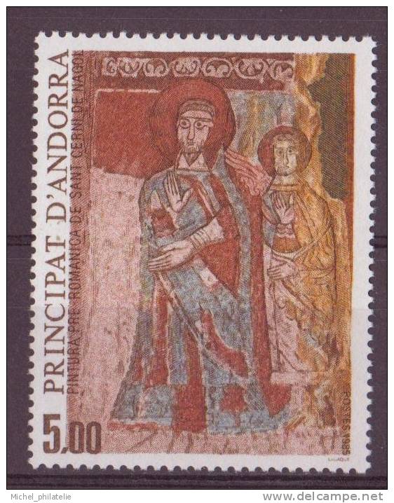 ANDORRE N° 344** NEUF SANS CHARNIERE PEINTURE - Unused Stamps