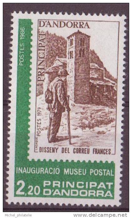 ANDORRE N° 345** NEUF SANS CHARNIERE  INAUGURATION DU MUSEE POSTALE - Unused Stamps