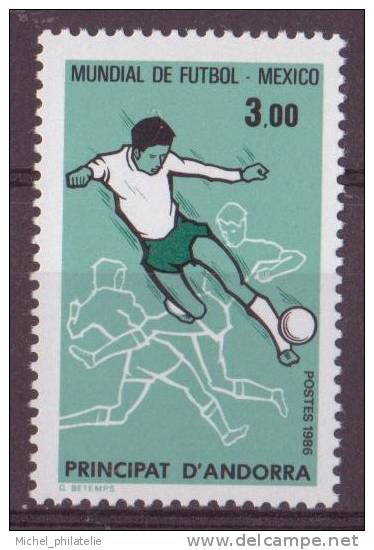 ANDORRE N° 350** NEUF SANS CHARNIERE  MEXICO 86 COUPE DU MONDE DE FOOTBALL - Ongebruikt