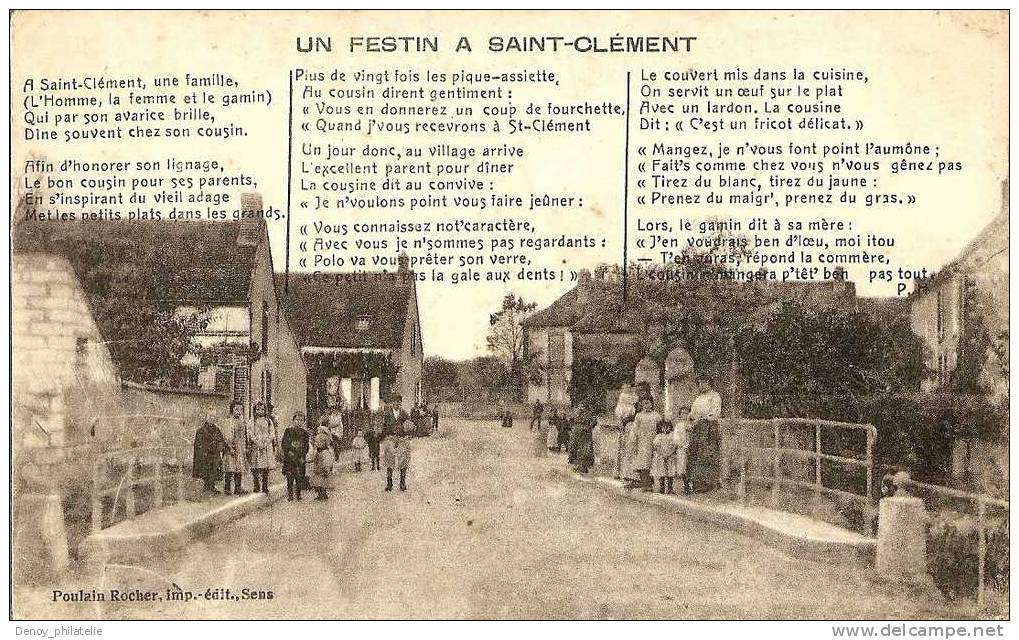 89/ UN FESTIN A SAINT CLEMENT - Saint Clement