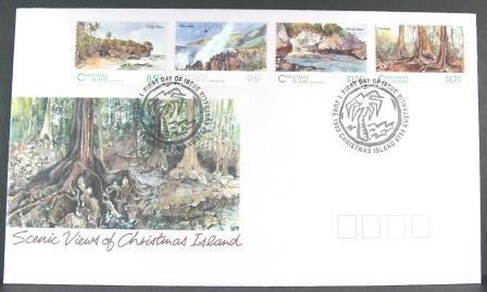 Christmas Island 1993 Scenic Views FDC - Christmas Island