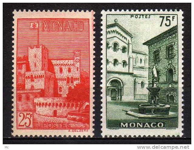 Monaco N° 397 / 398 Luxe ** - Unused Stamps