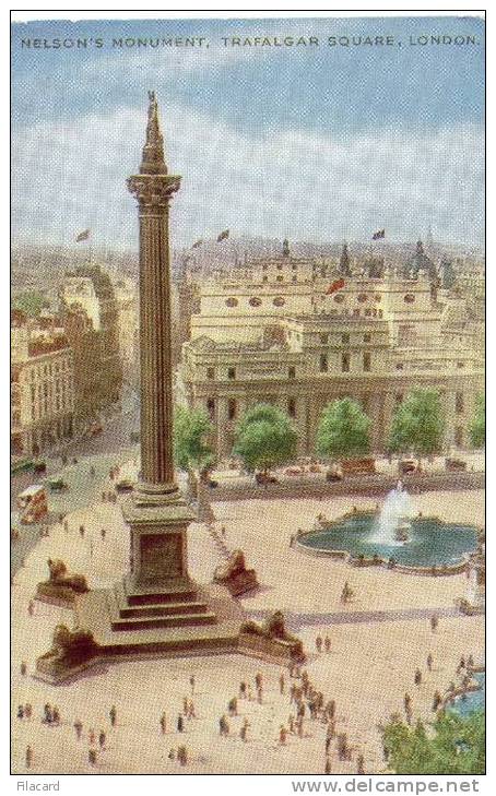 6246    Regno   Unito  Nelson"s  Monument,  Trafalgar Square,  London  VG  1948 - Trafalgar Square