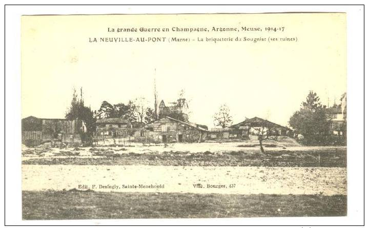 LA NEUVILLE-AU-PONT (Marne), France, WWI - Andere & Zonder Classificatie