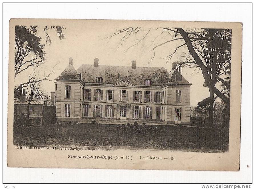 91 - MORSANG-SUR-ORGE - LE CHATEAU - CPA - Morsang Sur Orge