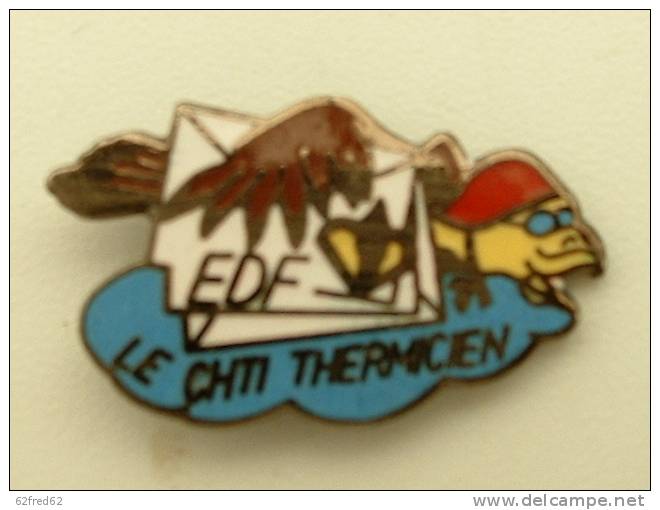 PIN´S EDF GDF  - LE CH'TI THERMICIEN - EDF GDF