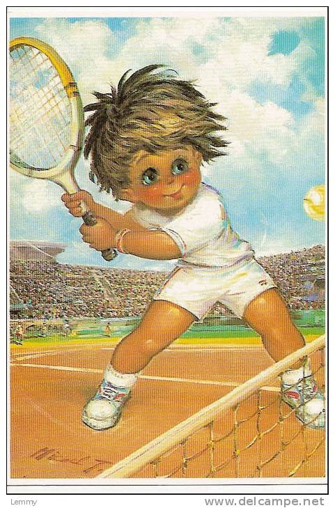 SPORT : TENNIS - LES MOMES - ILLUSTRATEUR : MICHEL THOMAS - CMT0136 - LE REVERS - Tennis
