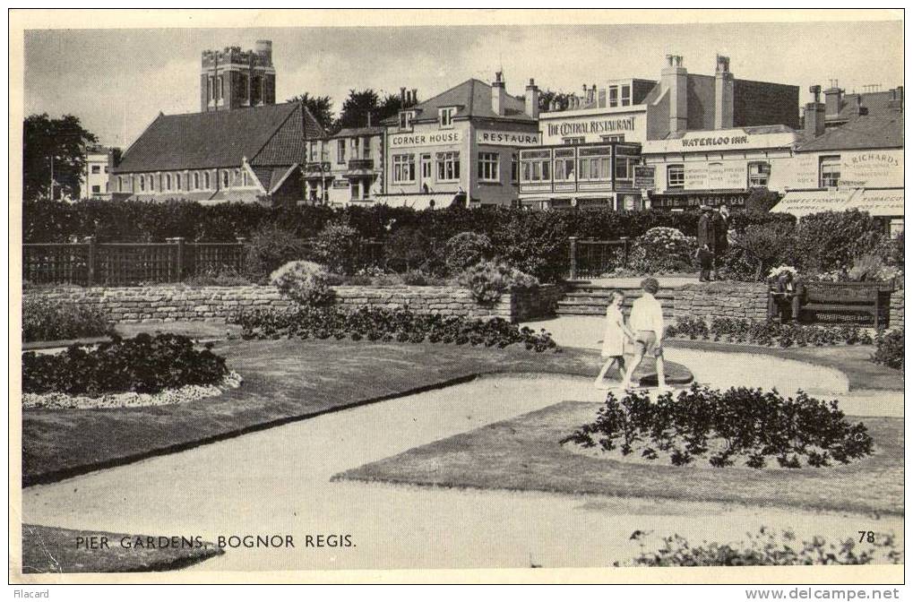 6262     Regno   Unito  Pier  Gardens,  Bognor  Regis.   VG  1947 - Bognor Regis