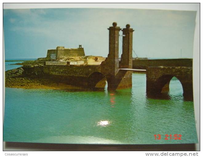 3617 ARRECIFE CASTILLO SAN GABRIEL LANZAROTE CANARIAS CANARY ISLANDS POSTAL AÑOS 1970 MIRA OTRAS SIMILARES EN MI TIENDA - Lanzarote