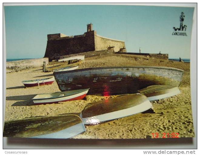 3618 ARRECIFE CASTILLO SAN GABRIEL LANZAROTE CANARIAS CANARY ISLANDS POSTAL AÑOS 1970 MIRA OTRAS SIMILARES EN MI TIENDA - Lanzarote