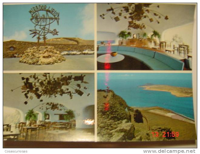 3663 MIRADOR DEL RIO LANZAROTE CANARIAS CANARY ISLANDS POSTAL AÑOS 1970 MIRA OTRAS SIMILARES EN MI TIENDA - Lanzarote