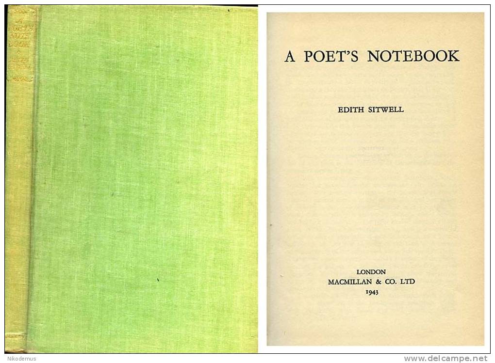 Edith Sitwell. A Poet's Notebook. 1943 - 1900-1949