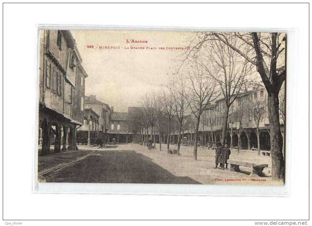 09 MIREPOIX Place Des Couverts, Ed Labouche 969, Ariège, 1931 - Mirepoix