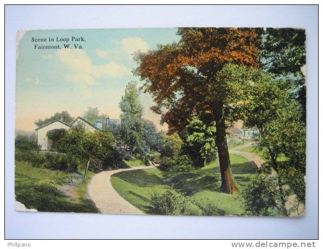 Scene In Loop Park    Fairmout WV     Circa 1907 - Sonstige & Ohne Zuordnung