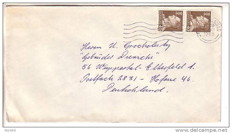 GOOD DENMARK Postal Cover To GERMANY 1965 - Good Stamped: King - Brieven En Documenten