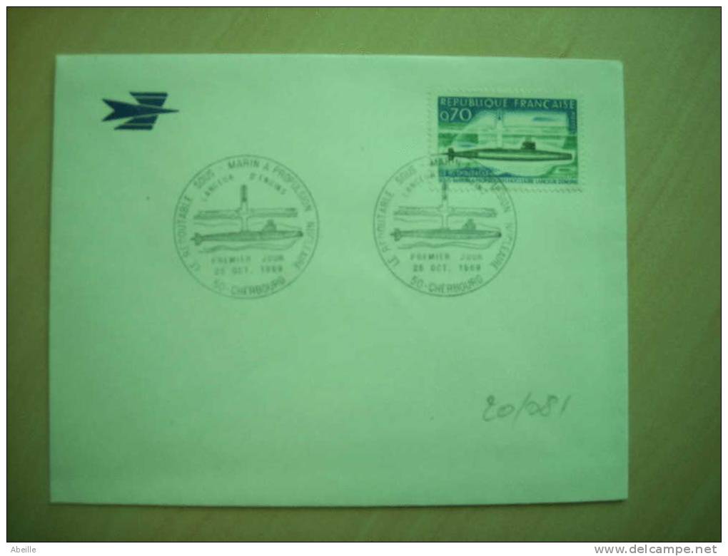 20/081       FDC  FRANCE - Submarinos