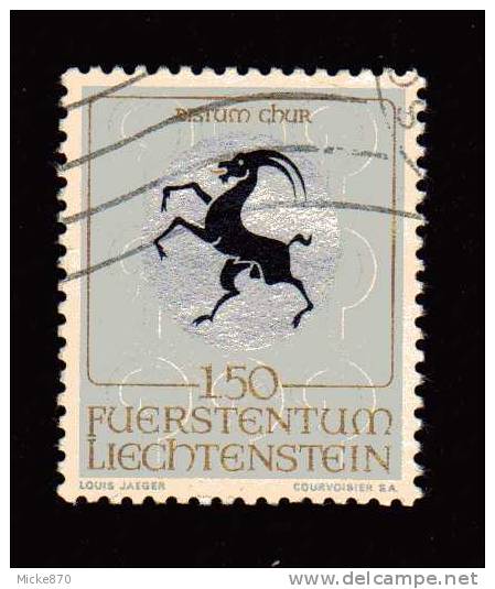 Liechtenstein N°464 Oblitéré évéché De Coire - Used Stamps