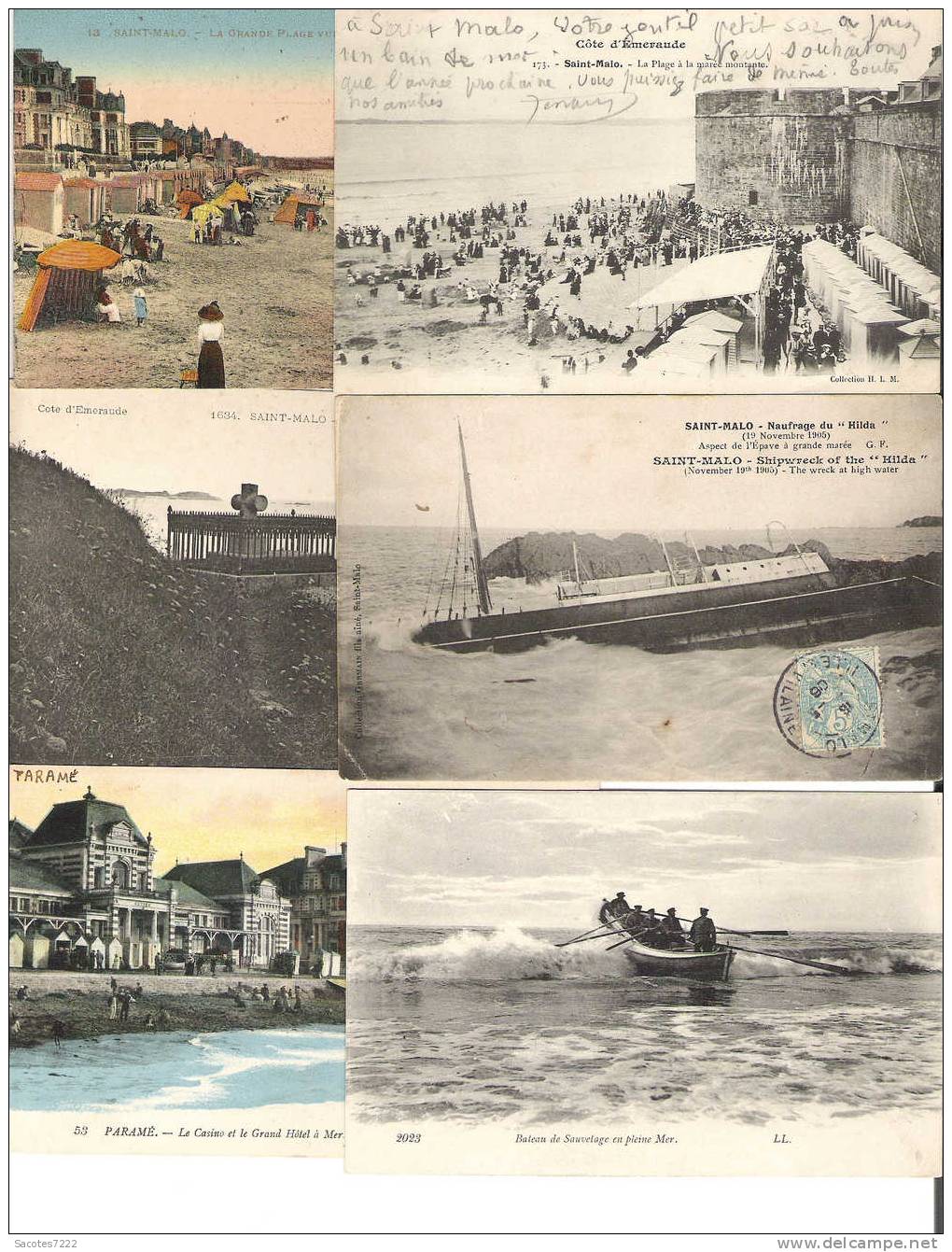 A SAISIR BEAU LOT DE  1000 CPA  ST MALO -  ST SERVAN  - PARAME - 500 Postales Min.