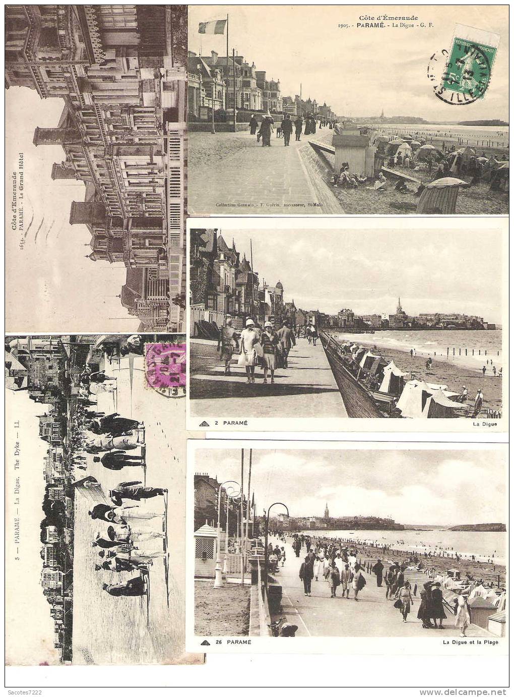 A SAISIR BEAU LOT DE  1000 CPA  ST MALO -  ST SERVAN  - PARAME - 500 Postales Min.