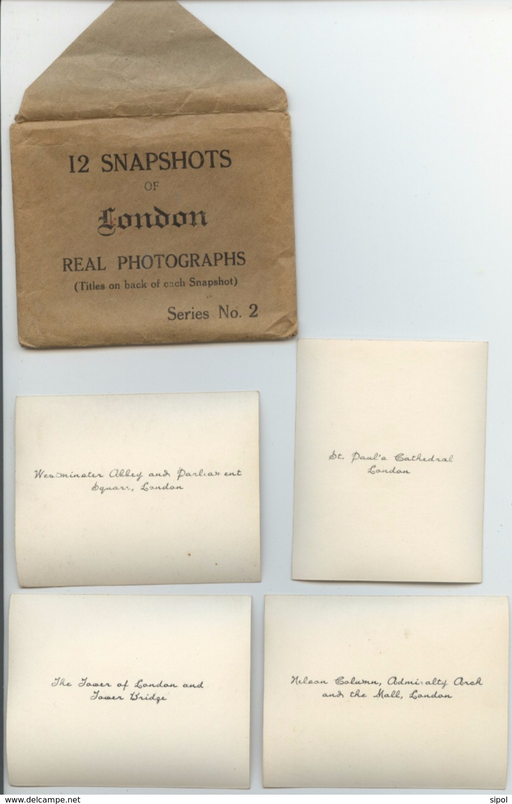 Grande Bretagne : Londres  12 Snapshots Of London - 1940 -  Real Photographs Série N°2  ( Sépias , Dans Mini Enveloppe ) - Other & Unclassified