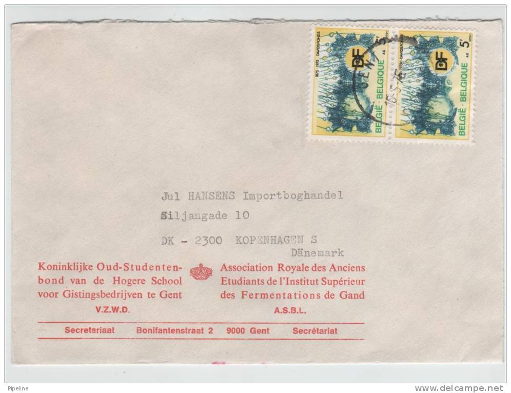 Belgium Cover Sent To Denmark 16-6-1975 ?? - Lettres & Documents