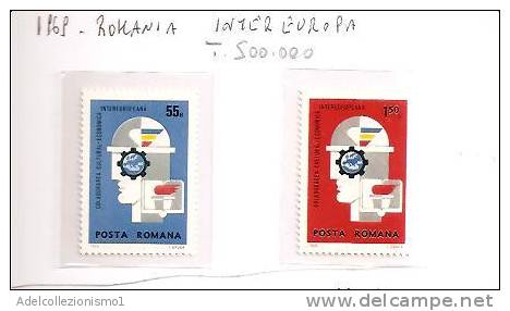 42148)n°4 Valori Anno 1969 Serie Romania I. Europa - Postmark Collection