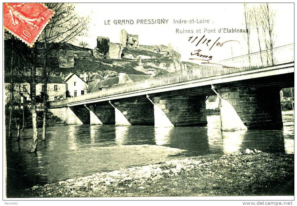 Ruines Et Pont D´Étableaux - Le Grand-Pressigny