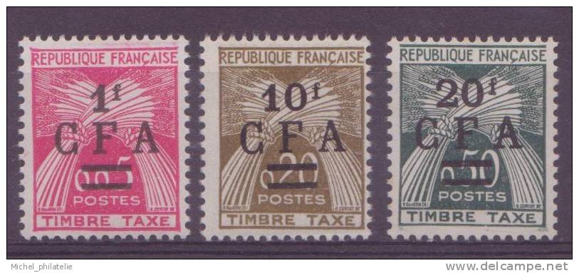 REUNION N° 45/47** TAXE NEUF SANS CHARNIERES  TIMBRES TAXE - Postage Due