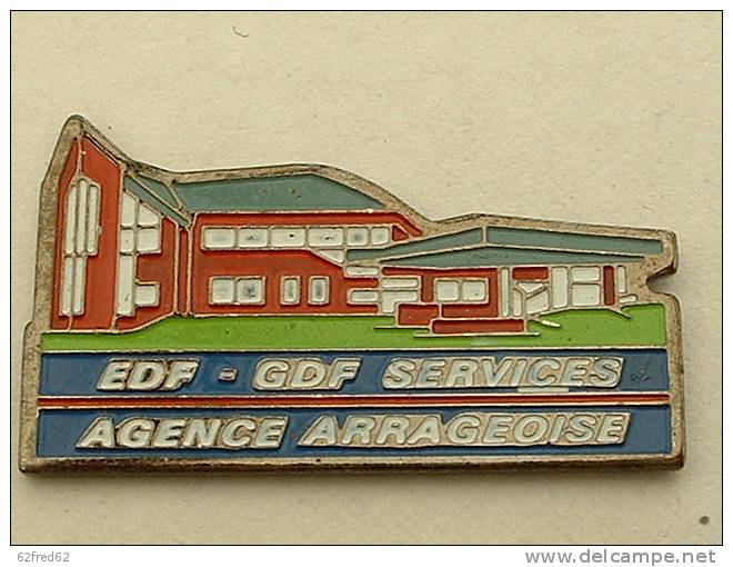 PIN´S EDF DEF SERVIVES - AGENCE ARRAGEOISE - EDF GDF