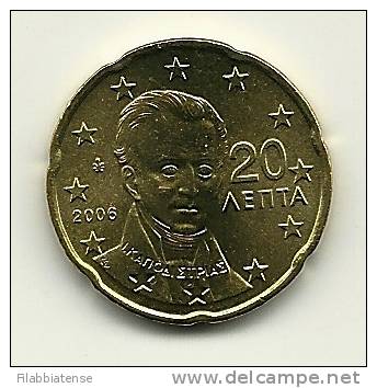 2006 - Grecia 20 Centesimi, - Griekenland