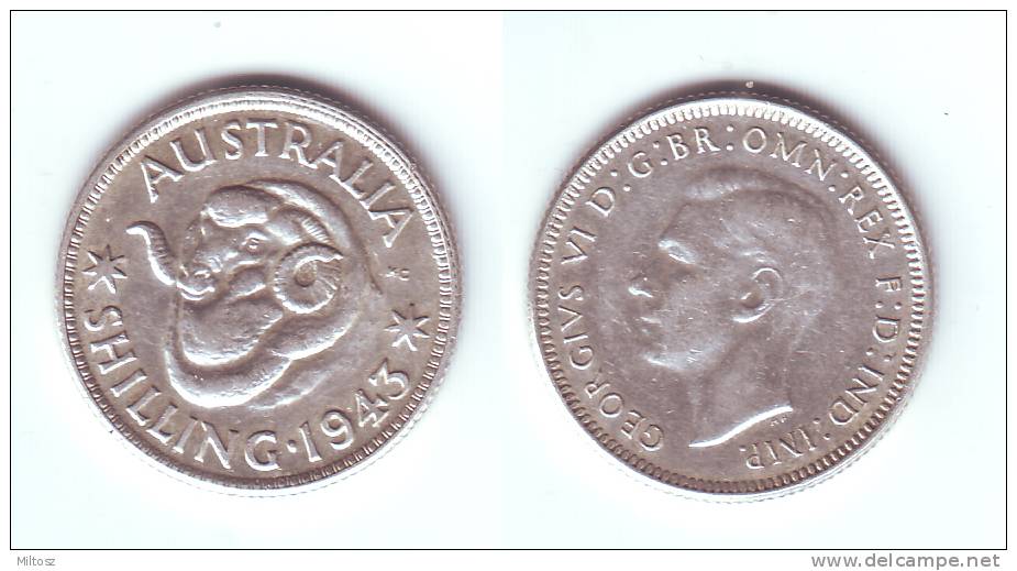 Australia 1 Shilling 1943 (m) - Shilling