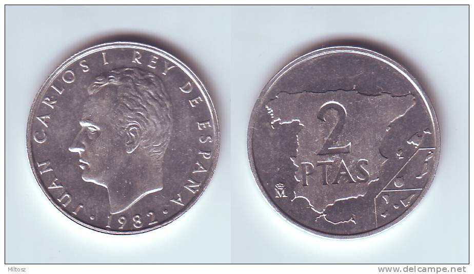 Spain 2 Pesetas 1982 Juan Carlos - 2 Pesetas