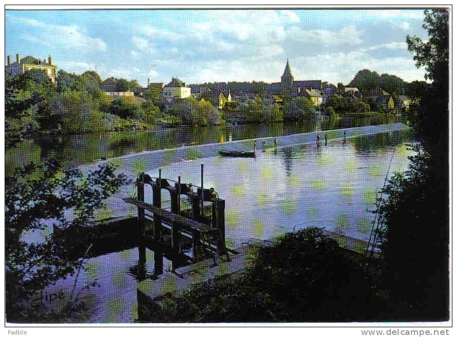 Carte Postale 72. Malicorne  Le Barrage Et L'écluse Sur La Sarthe Trés Beau Plan - Malicorne Sur Sarthe