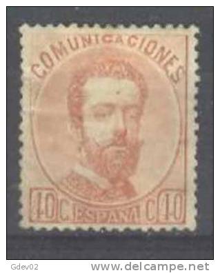 ES125-L3384.España.Spain.   Espagne.AMADEO  L  .1872 (Ed 125*) Con Charnela. MUY BONITO - Unused Stamps