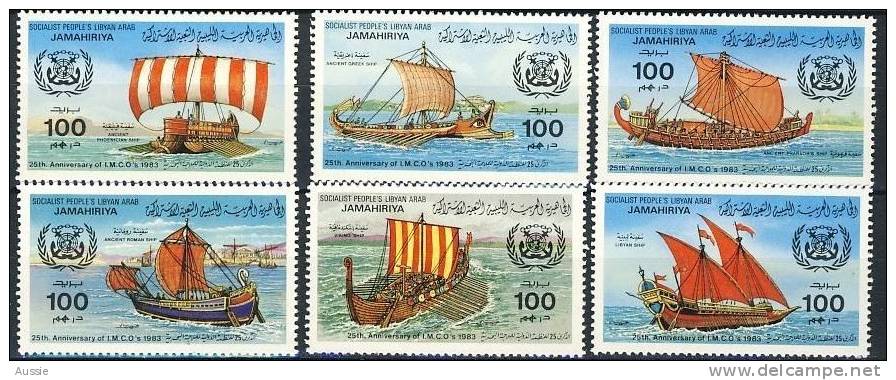 Libye Libya 1983 Yvertn° 1118-23 *** MNH Cote 60 FF Bateaux Boten Ships - Bateaux