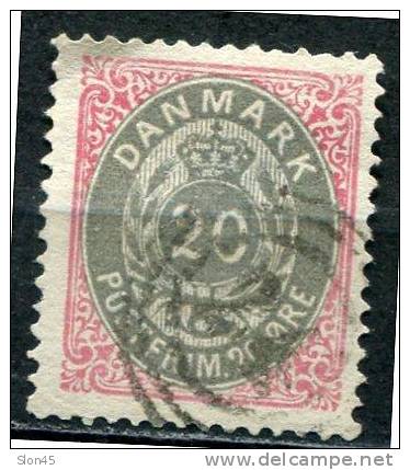 Denmark 1875 SC 31 MI 28 Used - Usati