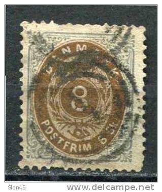 Denmark 1870 SC 198 MI 19 Used - Gebruikt