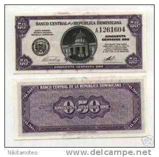 DOMINICAN REPUBLIC 50 CENTAVOS P 89 UNC - Dominicaanse Republiek