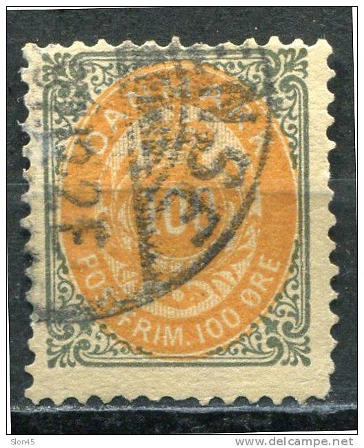 Denmark 1875 SC 52A MI 31 II YB Used - Used Stamps