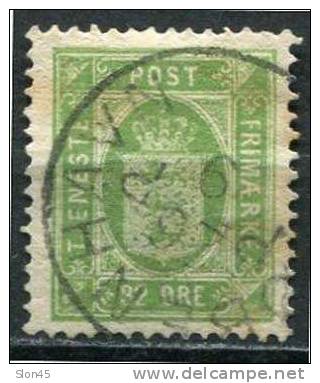 Denmark 1875 SC O9 MI 7  Used - Used Stamps