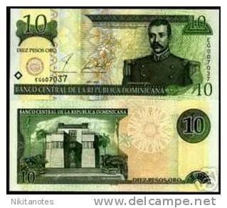 DOMINICAN REPUBLIC - 10 PESOS 2001 UNC - Dominicaanse Republiek