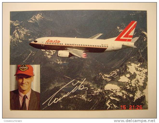 3784 LAUDA AIR GERMANY BOEING 747-300 AIRLINES AVION  POSTCARD  YEARS / AÑOS 1980 OTHERS IN MY STORE - 1946-....: Moderne