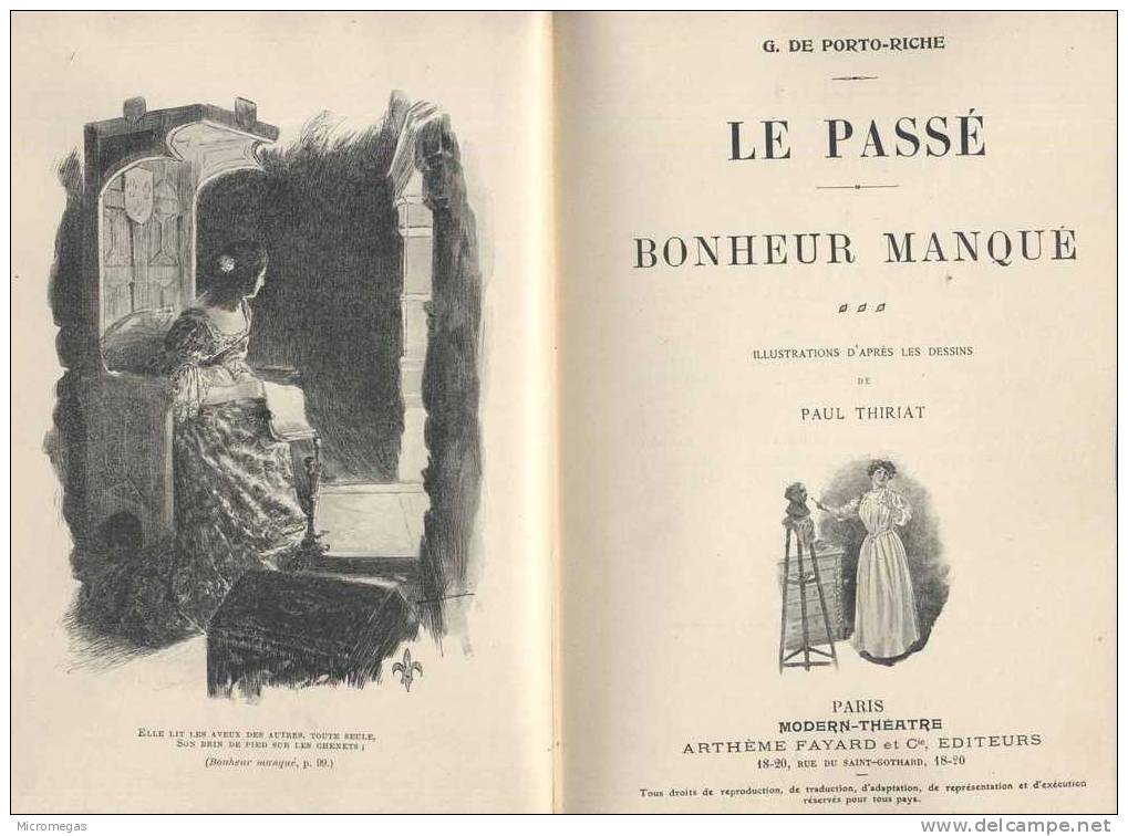 G. De Porto-Riche : Le Passé. Le Bonheur Manqué - Autores Franceses