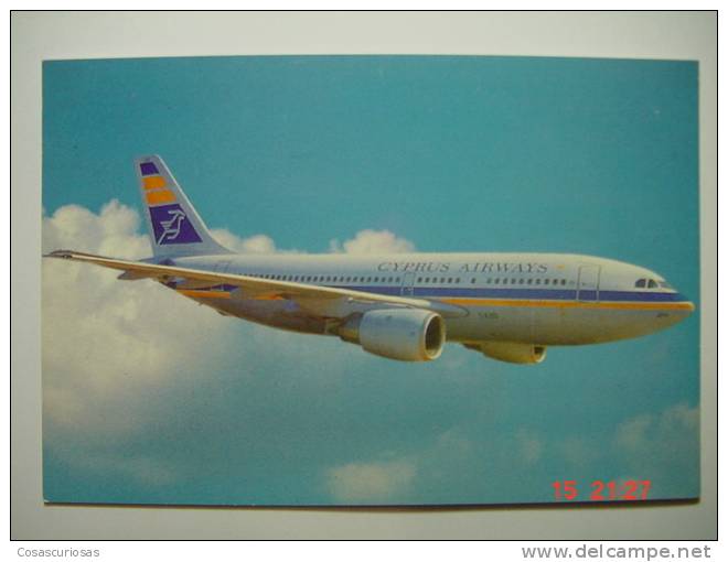 3789 CYPRUS AIRWAYS AIRBUS A310  AIRLINES AVION  POSTCARD  YEARS / AÑOS 1970 OTHERS IN MY STORE - 1946-....: Moderne