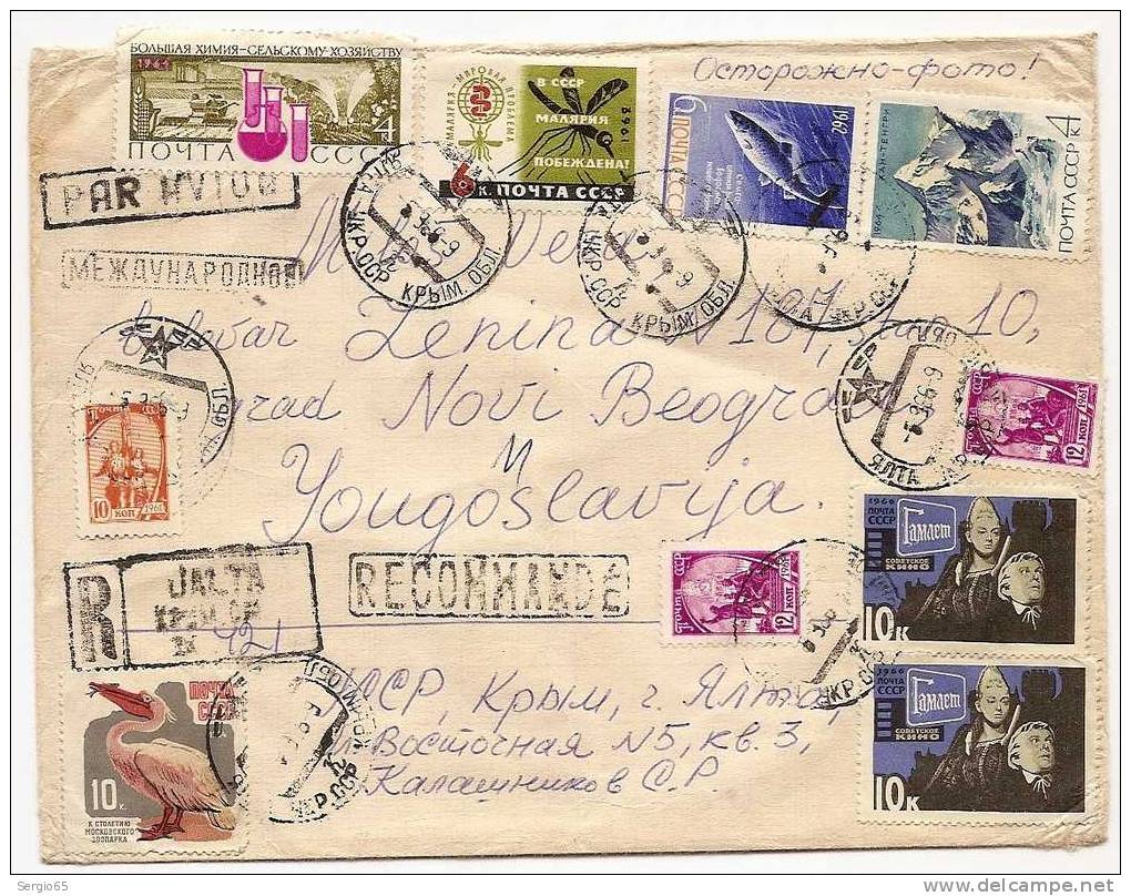 Cover - Traveled From Jalta To Beograd - Covers & Documents