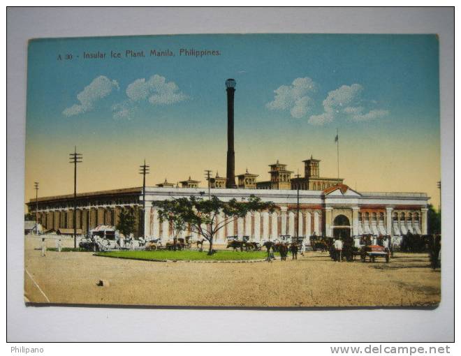 Philippines     Insular Ice Plant Manila P.I.     Circa 1907 - Philippines
