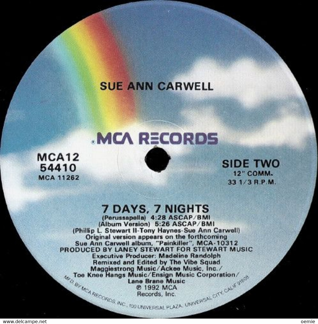 SUE  ANN CARWELL  °°  7 DAYS  7 NIGHTS - 45 Rpm - Maxi-Single