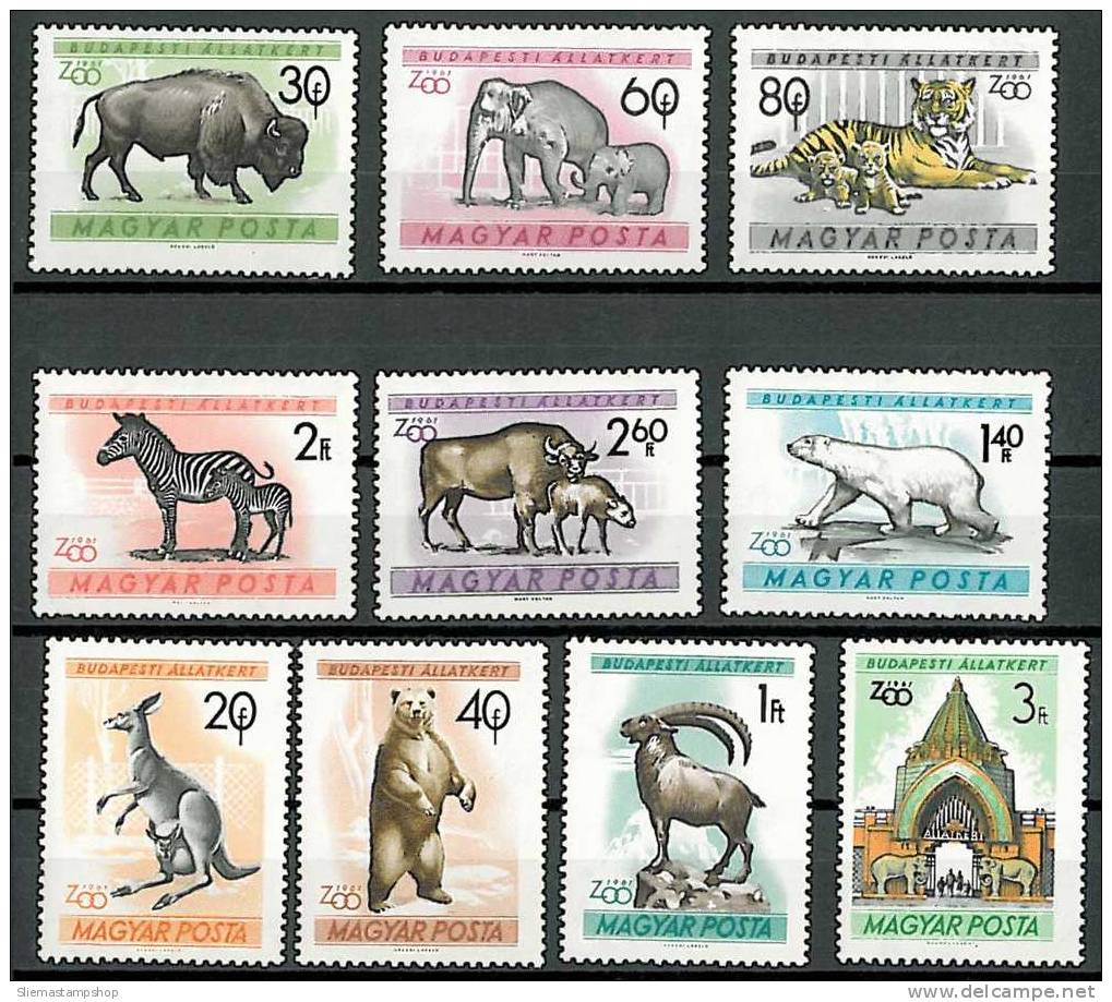 HUNGARY - 1961 BUDAPEST ZOO - V2254 - Unused Stamps