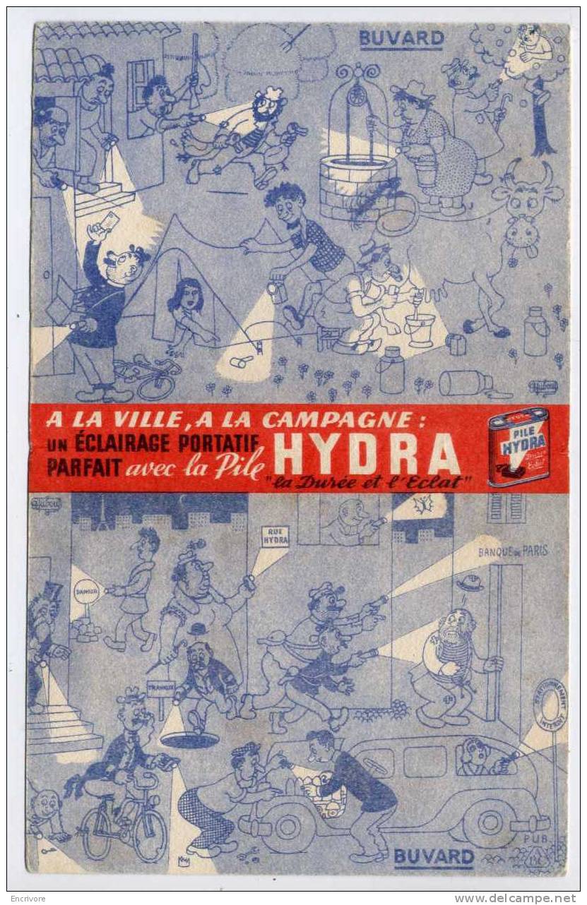 Buvard Pile HYDRA Illustré Par DUBOUT - Batterien